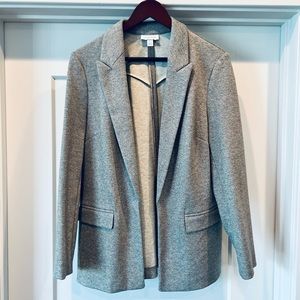 Gray Open Relaxed Style TopShop Blazer